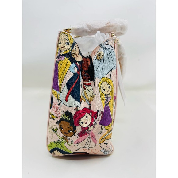 Dooney & Bourke 2022 Disney Parks Animators Multi Princess Satchel Bag - Picture 3 of 8